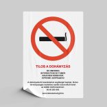 Dohányozni tilos matrica